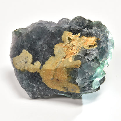 ナイジェリア産パイライトオンフローライト 原石 93x62.5x44mm #RM051