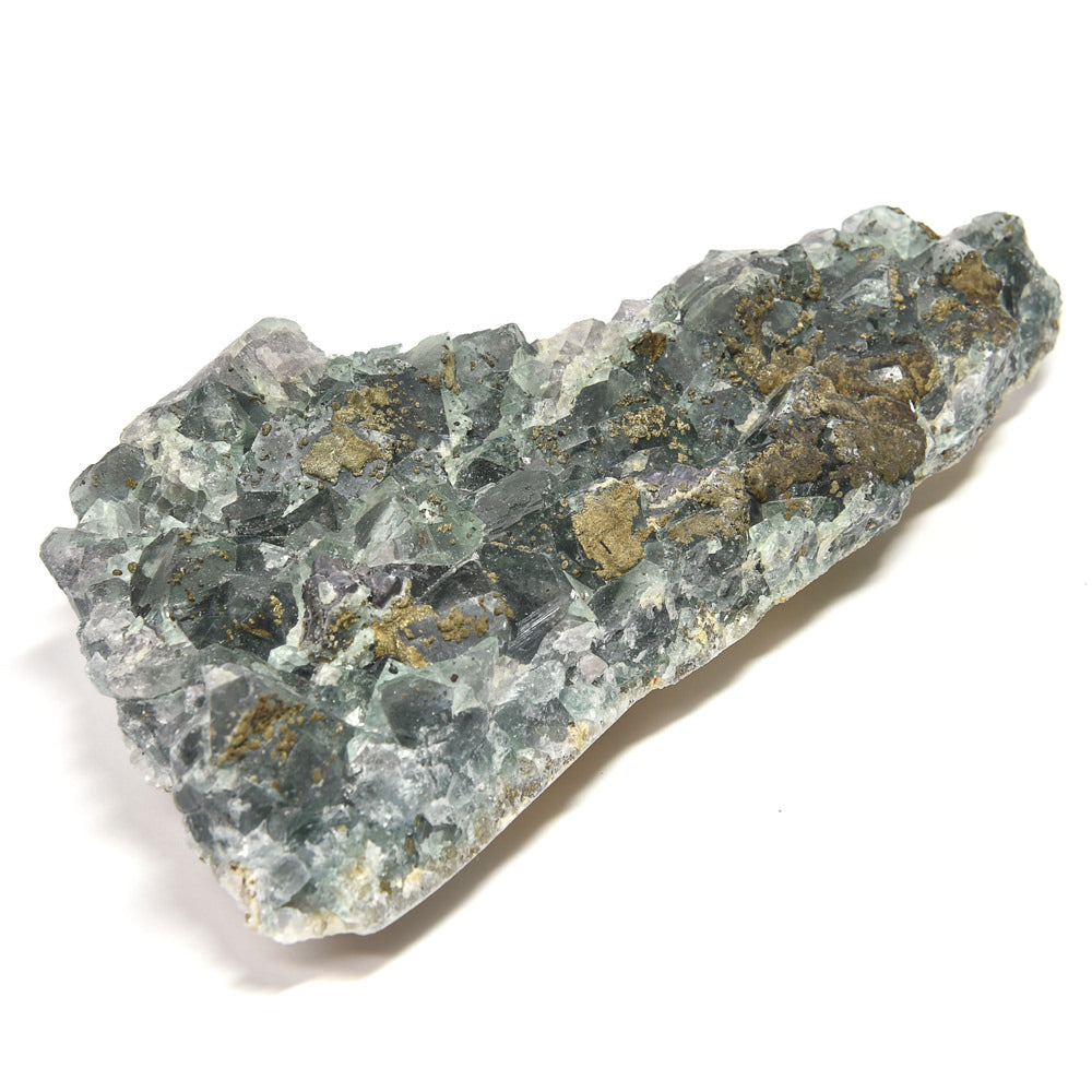 ナイジェリア産パイライトオンフローライト 原石 140x62.5x27mm #RM053