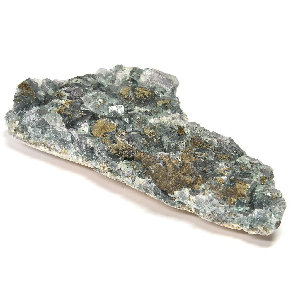 ナイジェリア産パイライトオンフローライト 原石 140x62.5x27mm #RM053