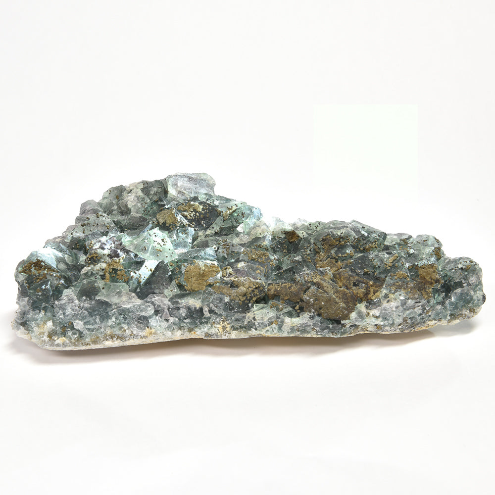 ナイジェリア産パイライトオンフローライト 原石 140x62.5x27mm #RM053