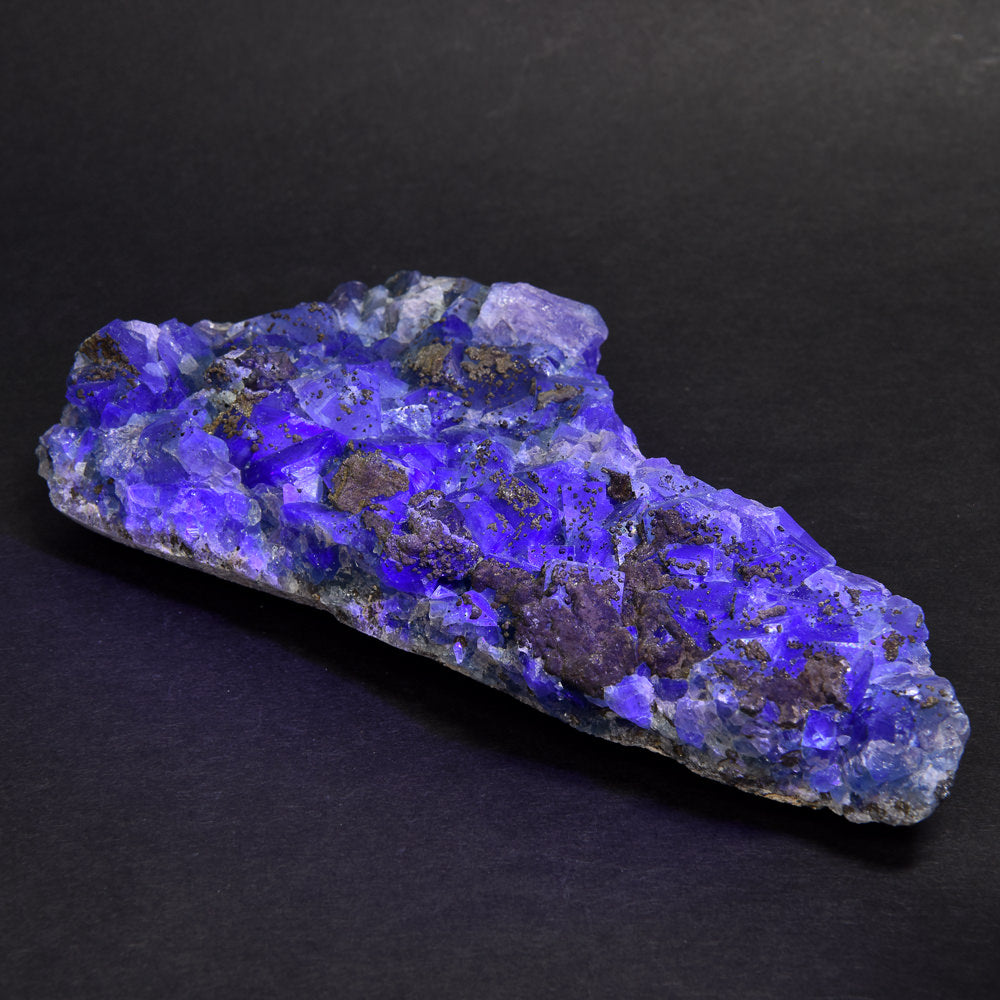 ナイジェリア産パイライトオンフローライト 原石 140x62.5x27mm #RM053