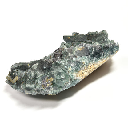 ナイジェリア産パイライトオンフローライト 原石 130x75x46mm #RM054