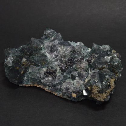 ナイジェリア産パイライトオンフローライト 原石 130x75x46mm #RM054