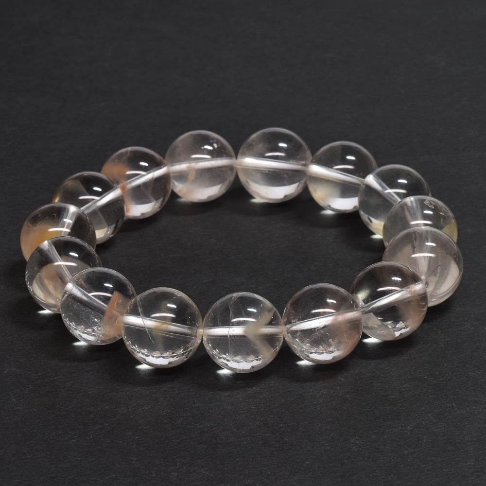 オレンジイエローファントムクォーツ ブレスレット 14-15mm #RM082