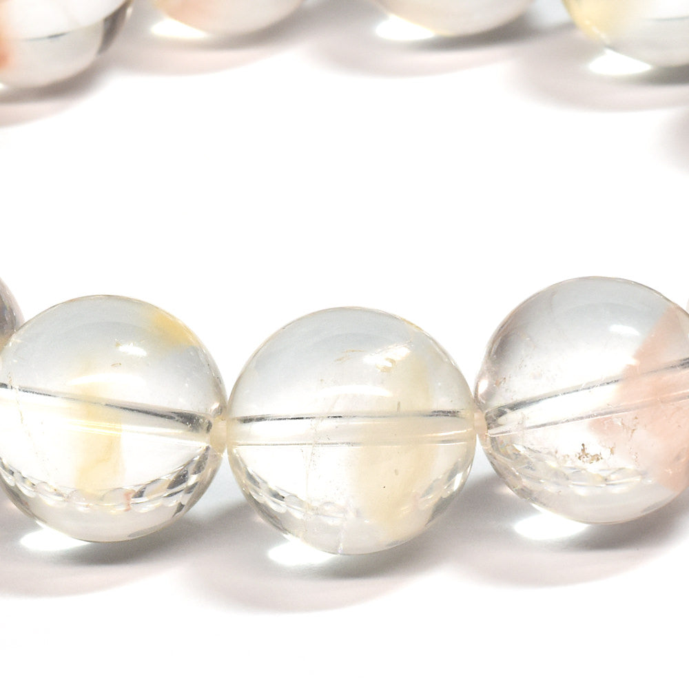 オレンジイエローファントムクォーツ ブレスレット 14-15mm #RM082