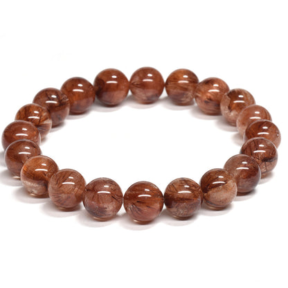 オレンジブラウンルチルクォーツ ブレスレット 10.5mm #RM097