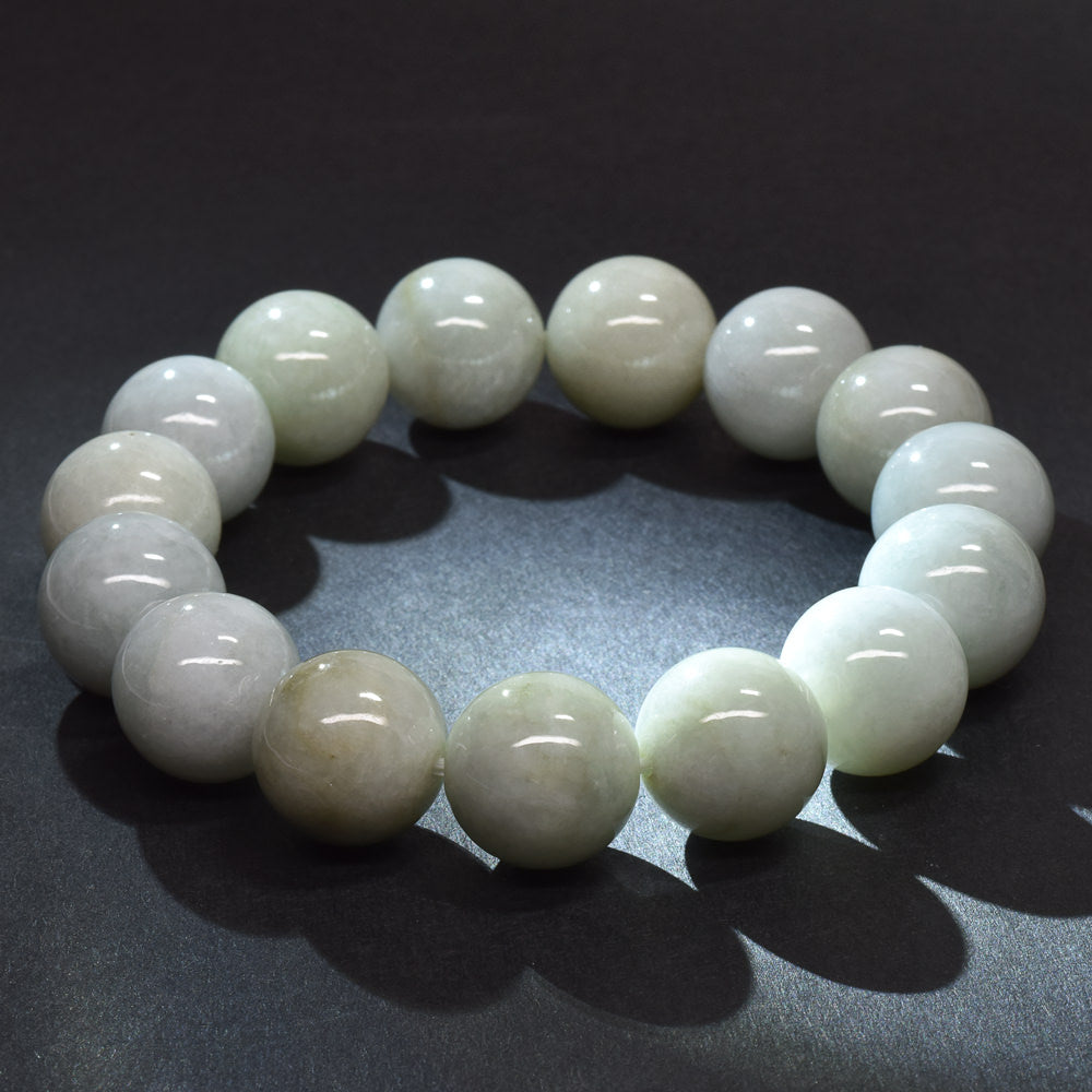 ミャンマー翡翠 ブレスレット 14mm #RM129