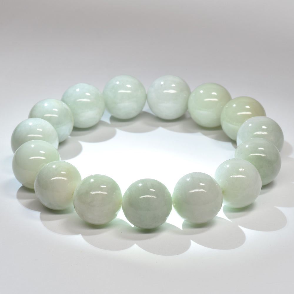 ミャンマー翡翠 ブレスレット 14mm #RM130
