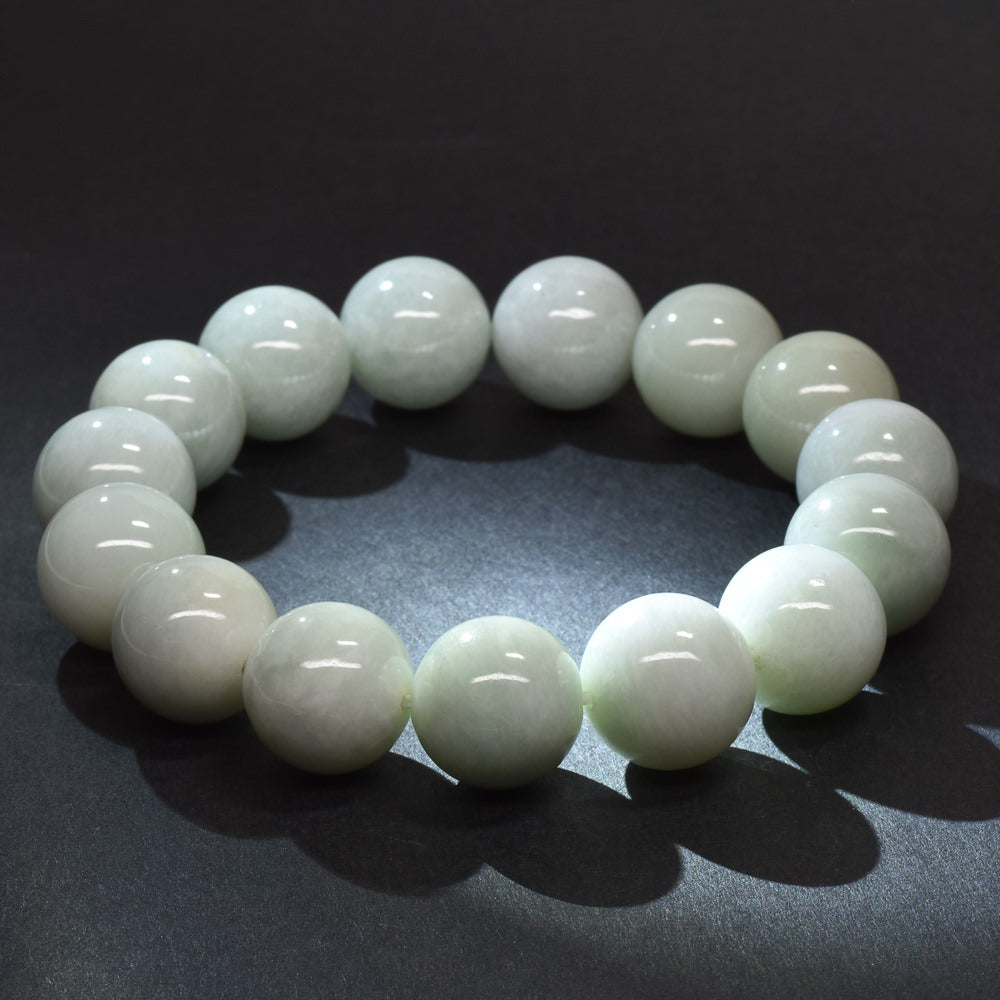 ミャンマー翡翠 ブレスレット 14mm #RM130