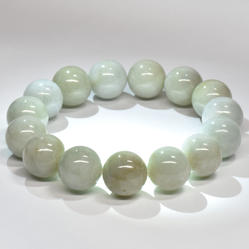 ミャンマー翡翠 ブレスレット 14mm #RM131