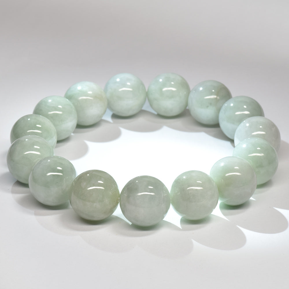 ミャンマー翡翠 ブレスレット 14mm #RM133