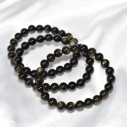 ゴールデンオブシディアン（ご奉仕品） ブレスレット 8mm #RM135T