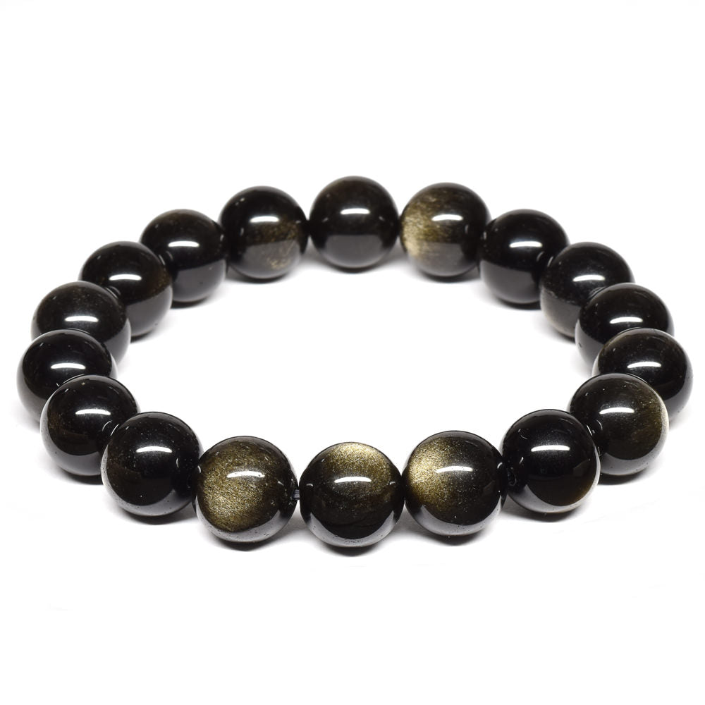 ゴールデンオブシディアン（ご奉仕品） ブレスレット 12mm #RM136T