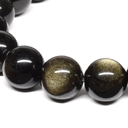 ゴールデンオブシディアン（ご奉仕品） ブレスレット 12mm #RM136T