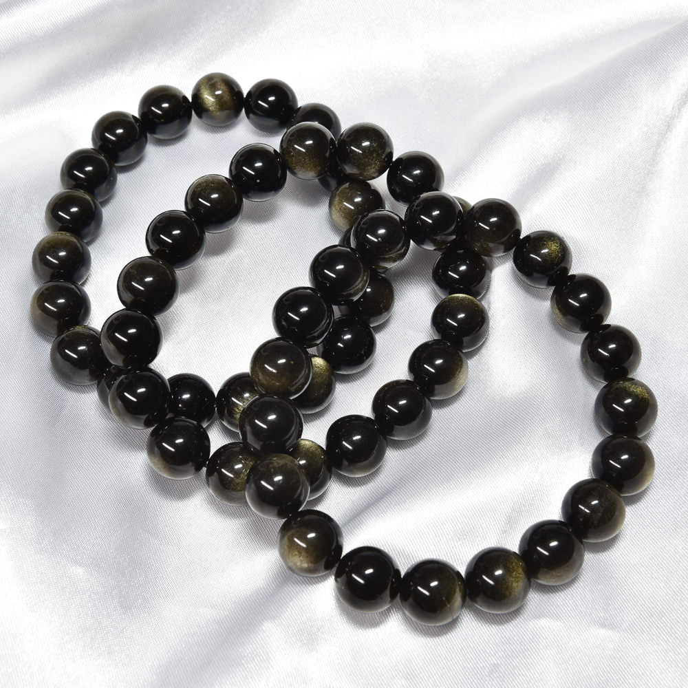 ゴールデンオブシディアン（ご奉仕品） ブレスレット 12mm #RM136T