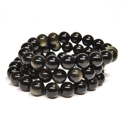 ゴールデンオブシディアン（ご奉仕品） ブレスレット 12mm #RM136T