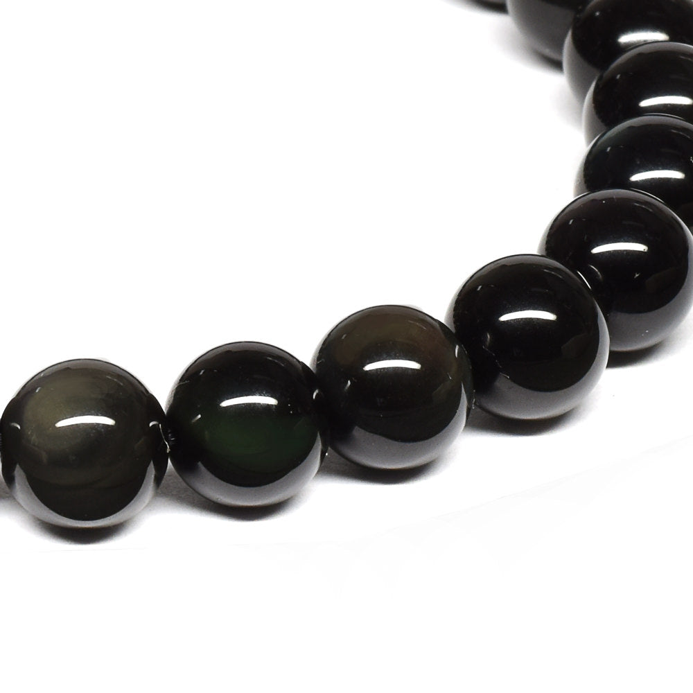 レインボーオブシディアン（ご奉仕品） ブレスレット 8mm #RM137T