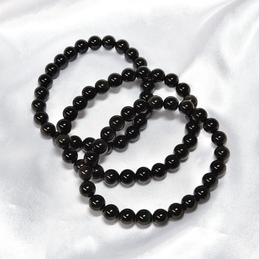 レインボーオブシディアン（ご奉仕品） ブレスレット 8mm #RM137T