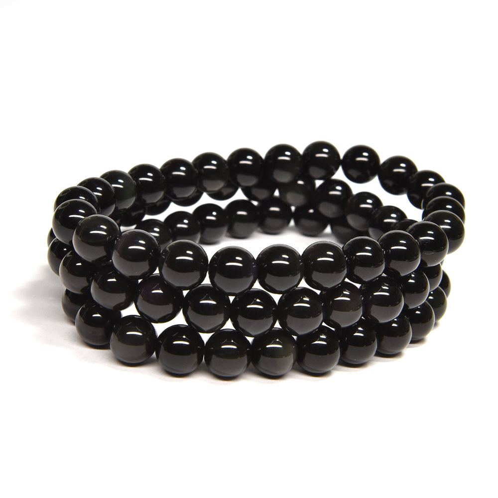 レインボーオブシディアン（ご奉仕品） ブレスレット 8mm #RM137T