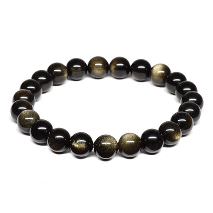 ゴールデンオブシディアン【一点物】 ブレスレット 8mm #RM141