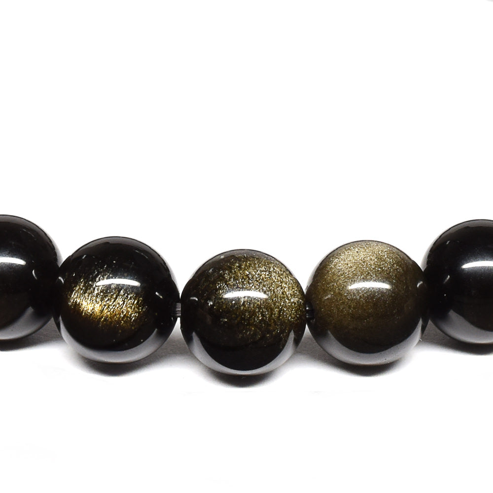 ゴールデンオブシディアン【一点物】 ブレスレット 8mm #RM141