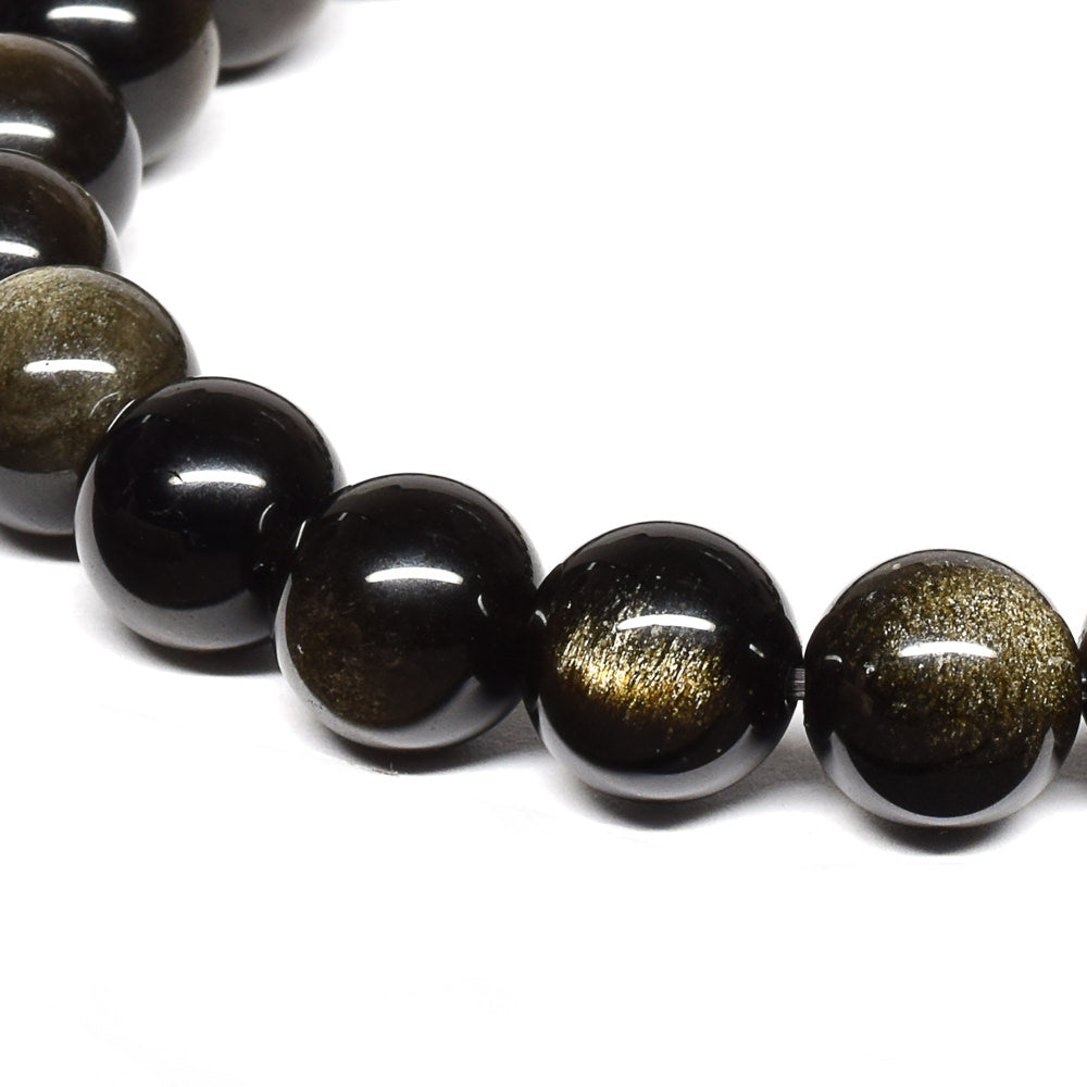 ゴールデンオブシディアン【一点物】 ブレスレット 8mm #RM141