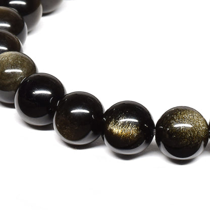 ゴールデンオブシディアン【一点物】 ブレスレット 8mm #RM141