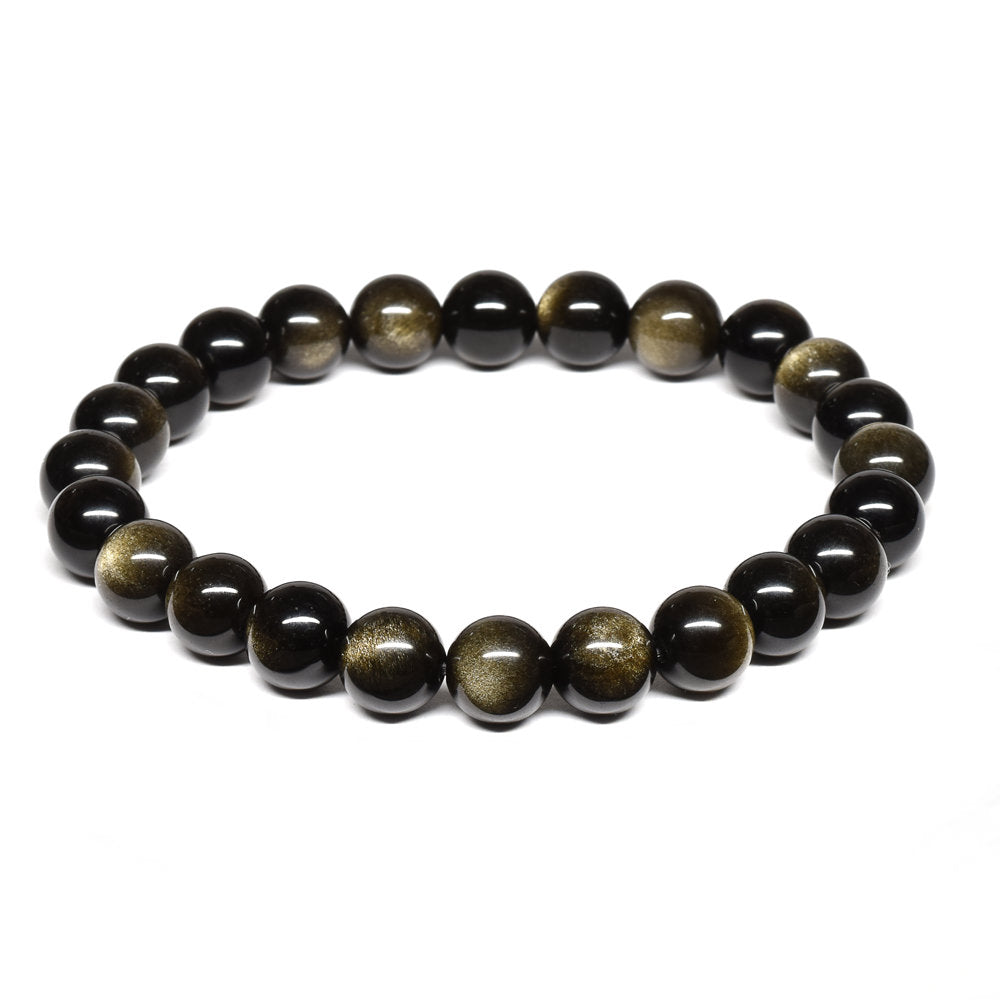 ゴールデンオブシディアン【一点物】 ブレスレット 8mm #RM142