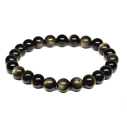 ゴールデンオブシディアン【一点物】 ブレスレット 8mm #RM142