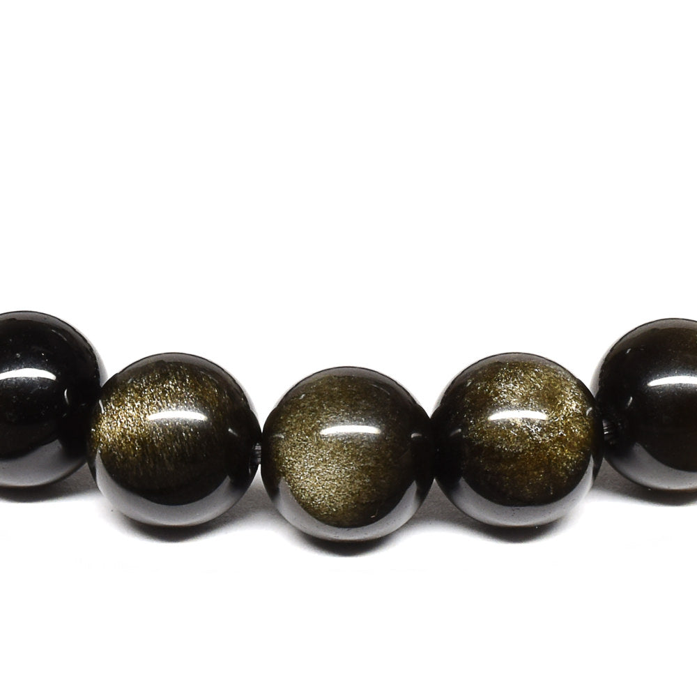 ゴールデンオブシディアン【一点物】 ブレスレット 8mm #RM142