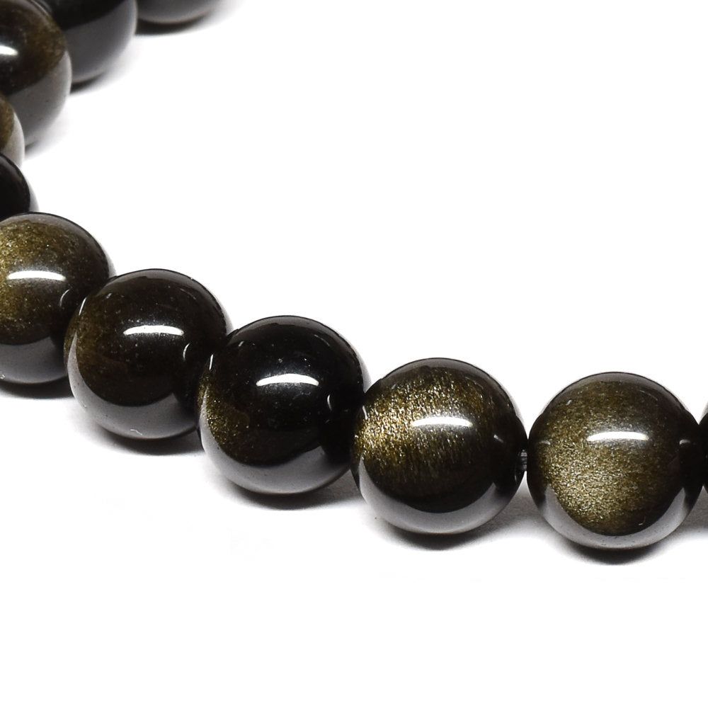 ゴールデンオブシディアン【一点物】 ブレスレット 8mm #RM142