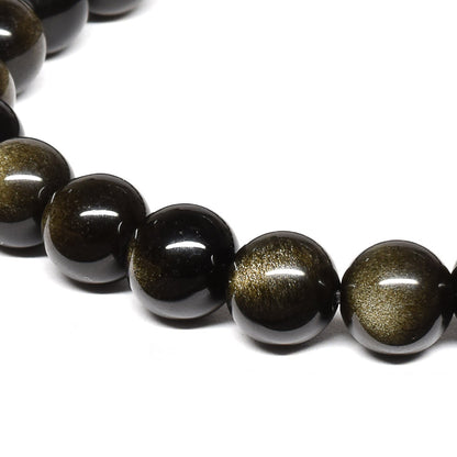 ゴールデンオブシディアン【一点物】 ブレスレット 8mm #RM142