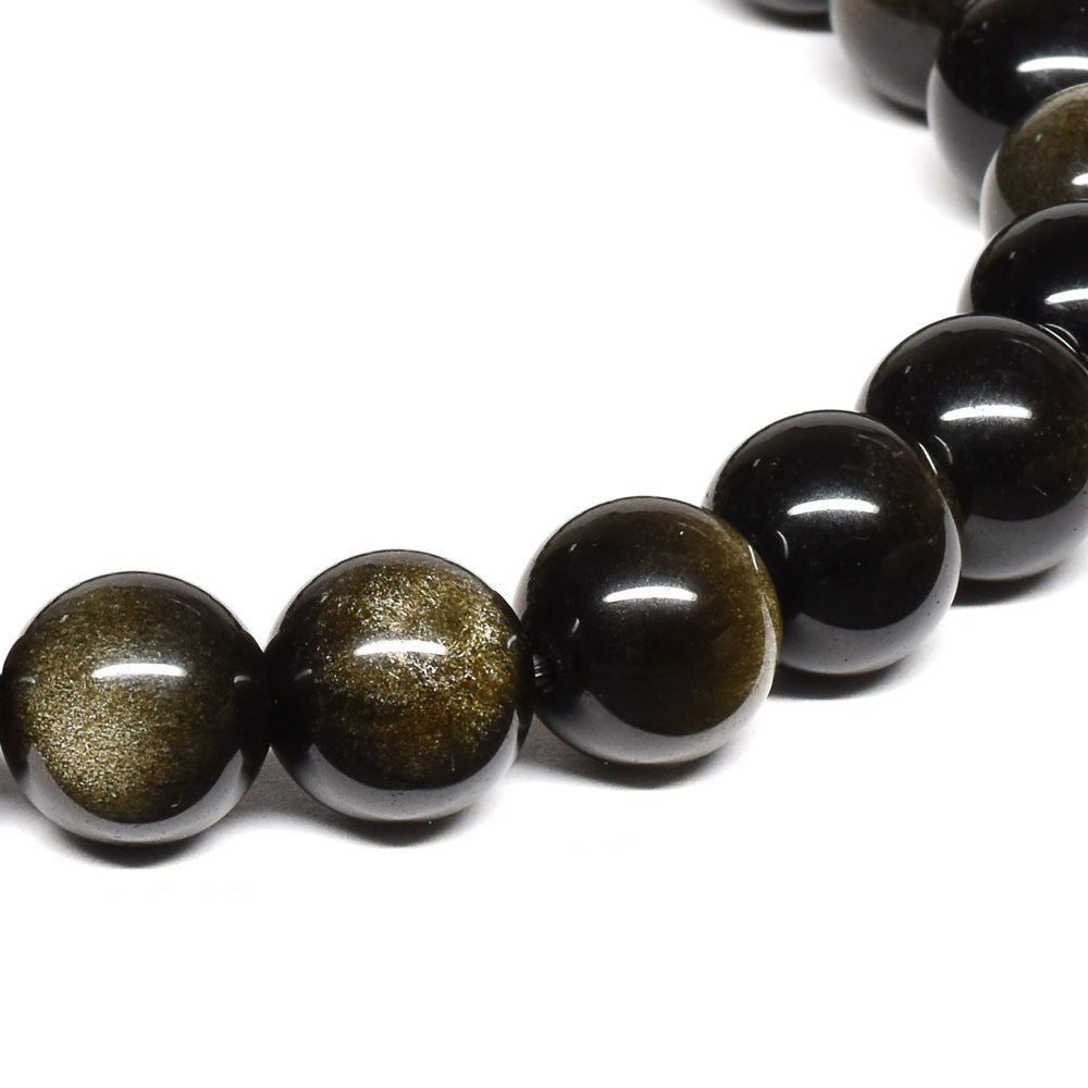 ゴールデンオブシディアン【一点物】 ブレスレット 8mm #RM142