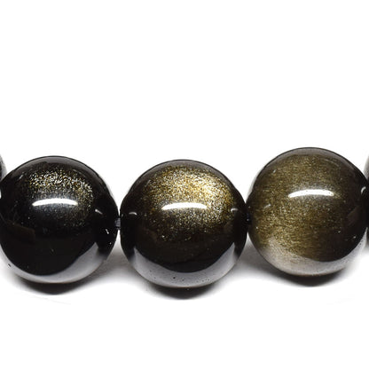 ゴールデンオブシディアン【一点物】 ブレスレット 12mm #RM144