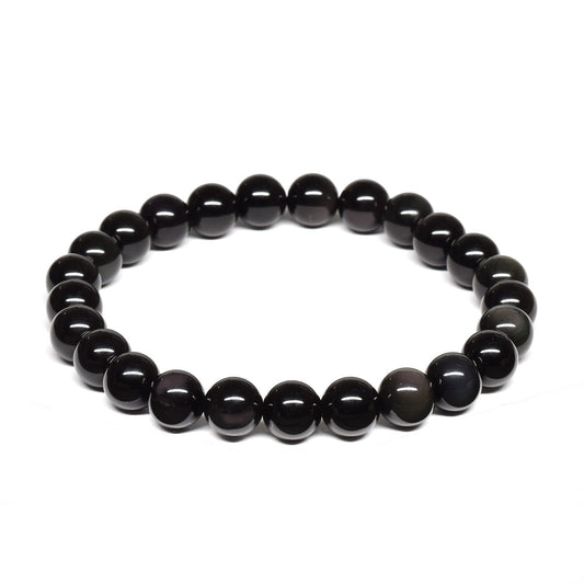 レインボーオブシディアン【一点物】 ブレスレット 8mm #RM145