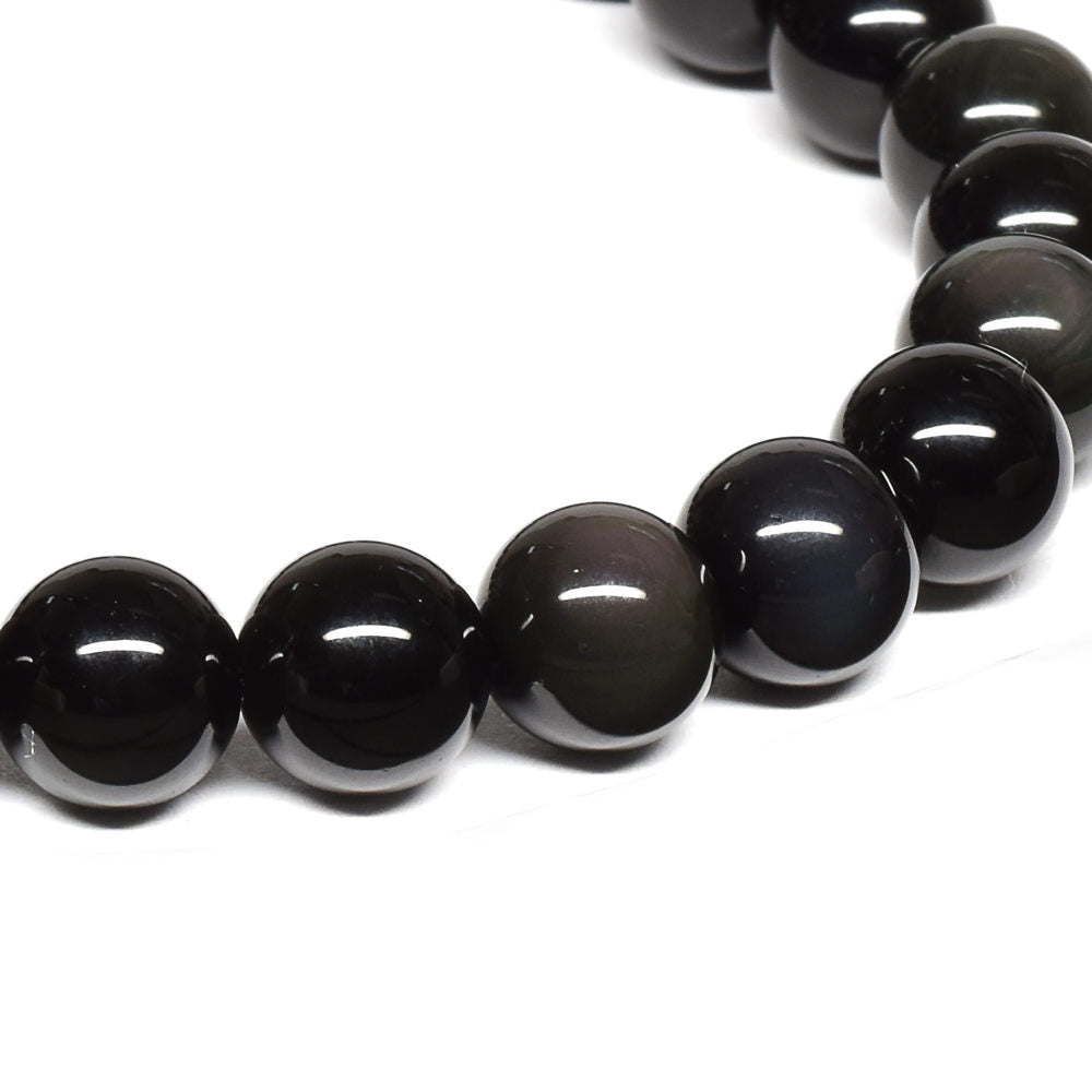 レインボーオブシディアン【一点物】 ブレスレット 8mm #RM145