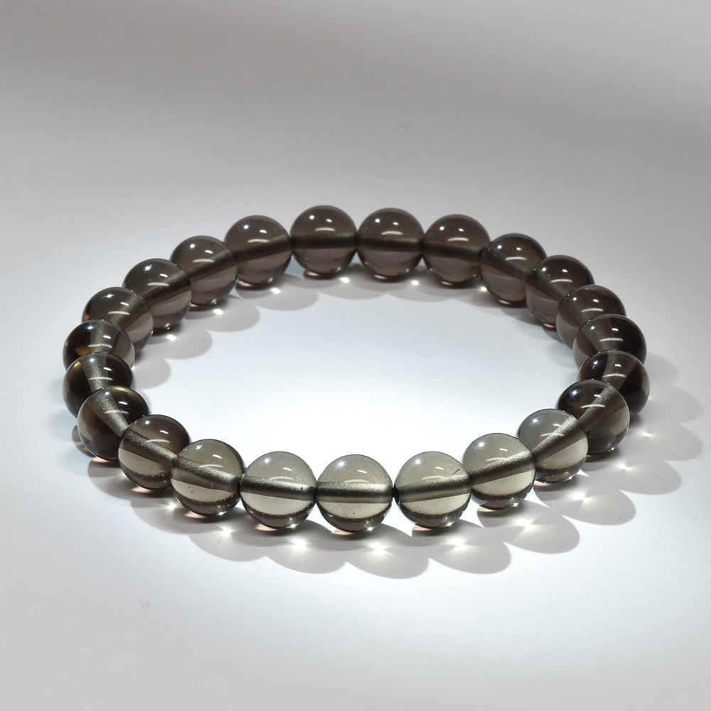 ブラックアイスオブシディアン【一点物】 ブレスレット 8mm #RM147