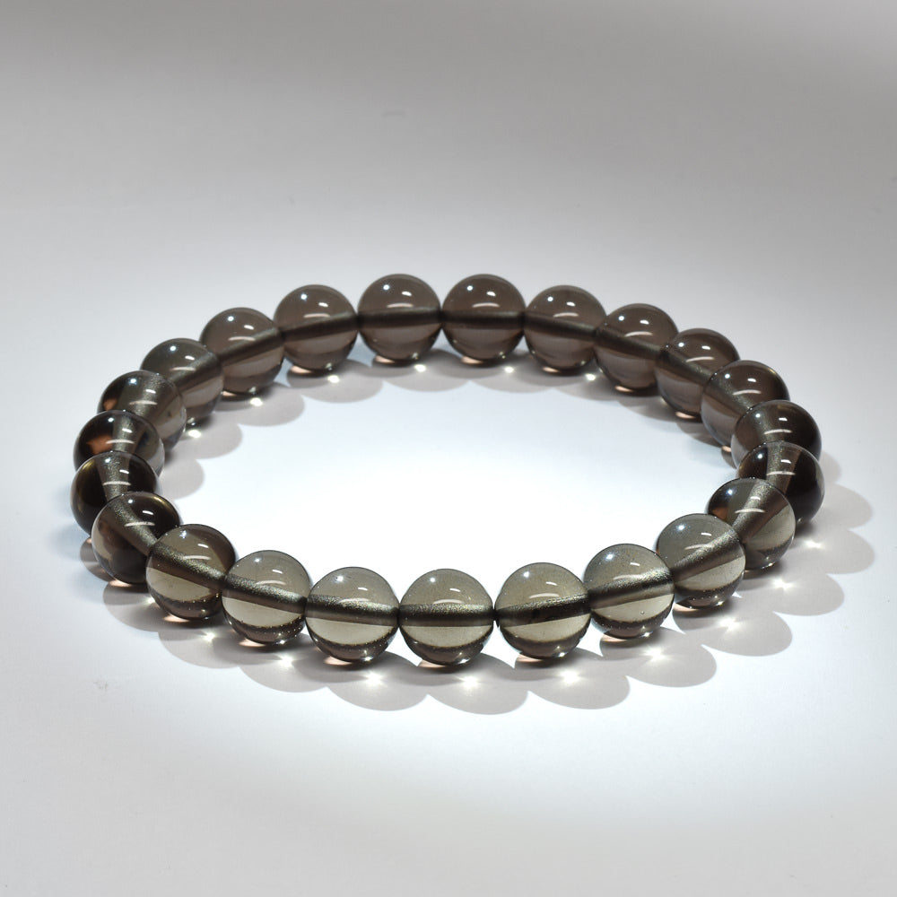 ブラックアイスオブシディアン【一点物】 ブレスレット 8mm #RM148