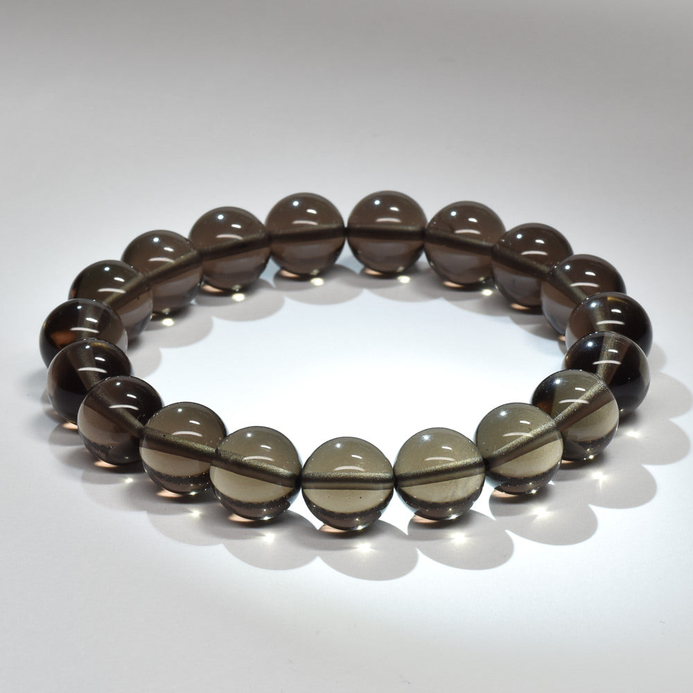 ブラックアイスオブシディアン【一点物】 ブレスレット 10mm #RM149