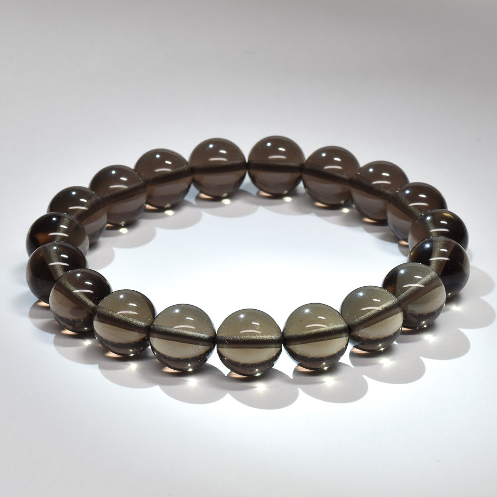 ブラックアイスオブシディアン【一点物】 ブレスレット 10mm #RM150