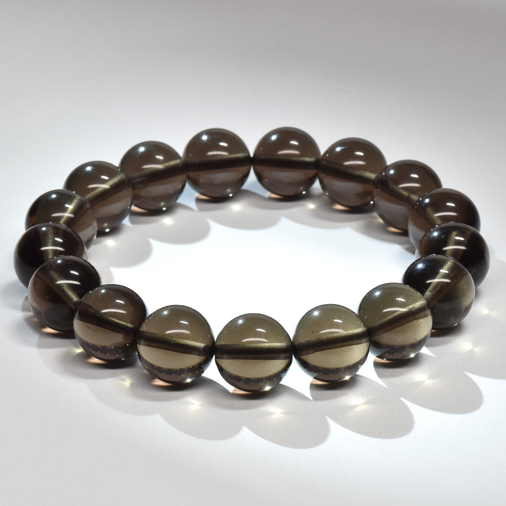 ブラックアイスオブシディアン【一点物】 ブレスレット 12mm #RM151