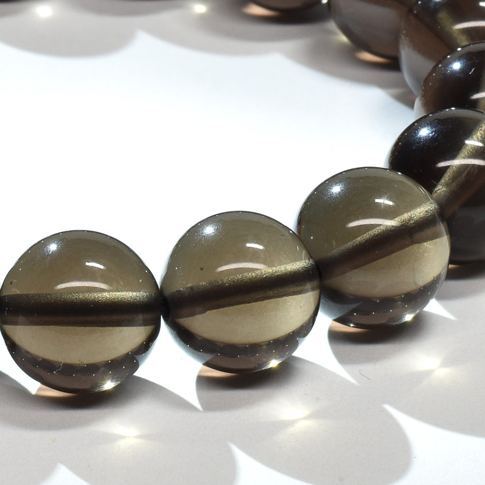 ブラックアイスオブシディアン【一点物】 ブレスレット 12mm #RM151