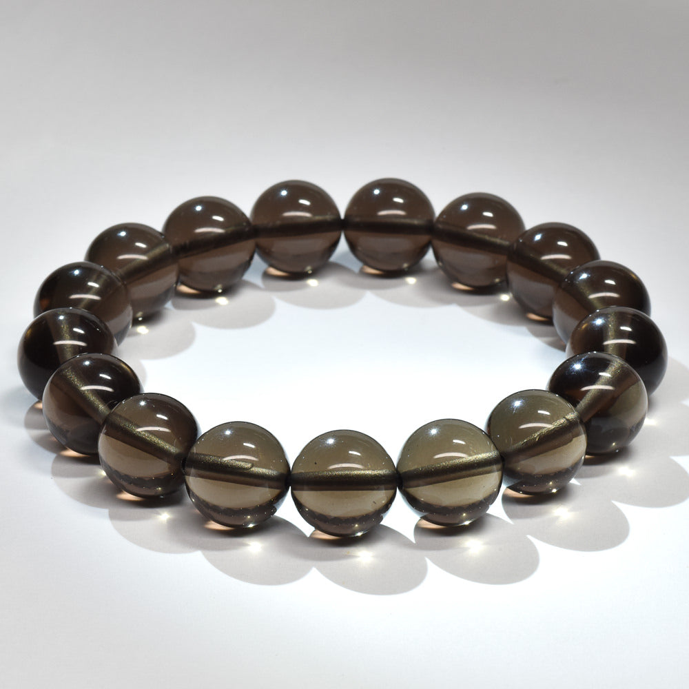 ブラックアイスオブシディアン【一点物】 ブレスレット 12mm #RM152