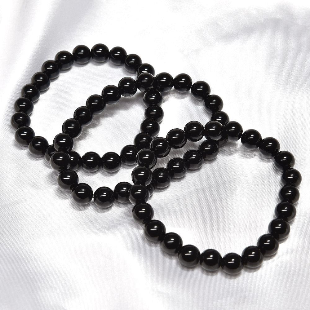 (ご奉仕品)チベット産モリオン ブレスレット 8mm #T3208