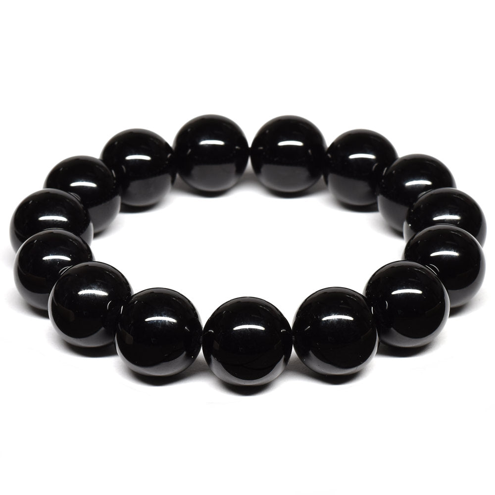 チベット産モリオン ブレスレット 14mm【一点物】#RM173