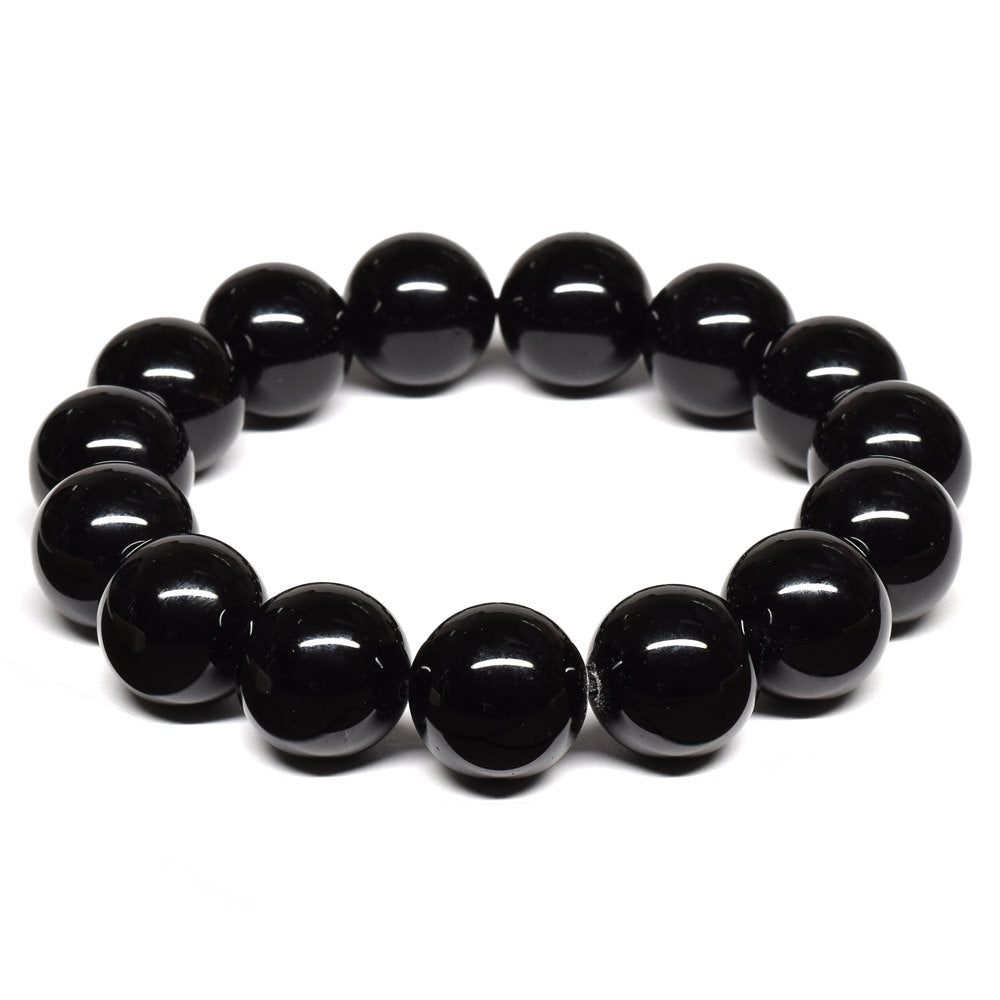 (ご奉仕品)チベット産モリオン ブレスレット 14mm #T3214