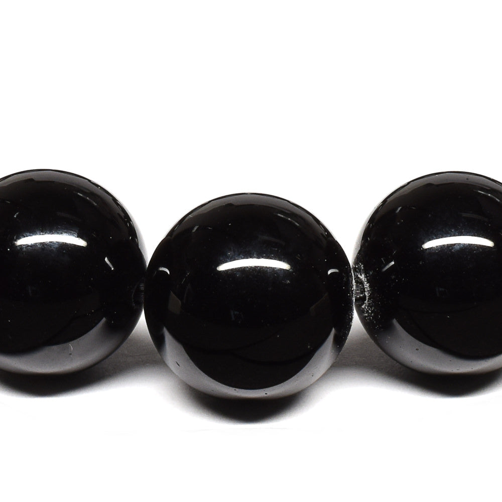 (ご奉仕品)チベット産モリオン ブレスレット 14mm #T3214