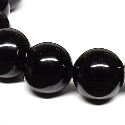 (ご奉仕品)チベット産モリオン ブレスレット 14mm #T3214