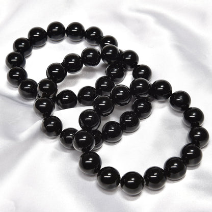 (ご奉仕品)チベット産モリオン ブレスレット 14mm #T3214