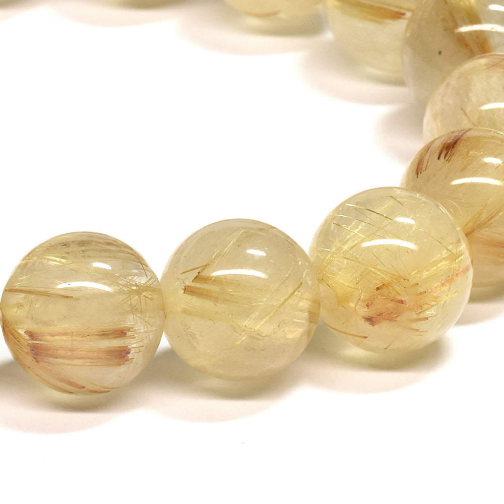 ゴールドルチルクォーツ ブレスレット 12-12.5mm #SA021